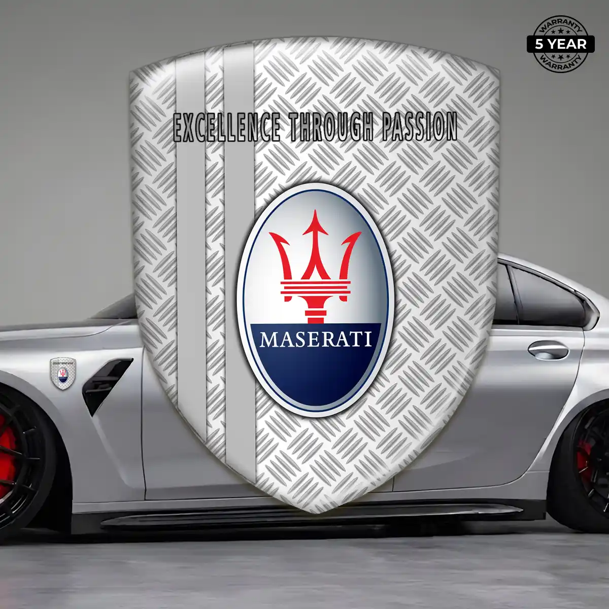 Maserati Emblem Shield Refined Design