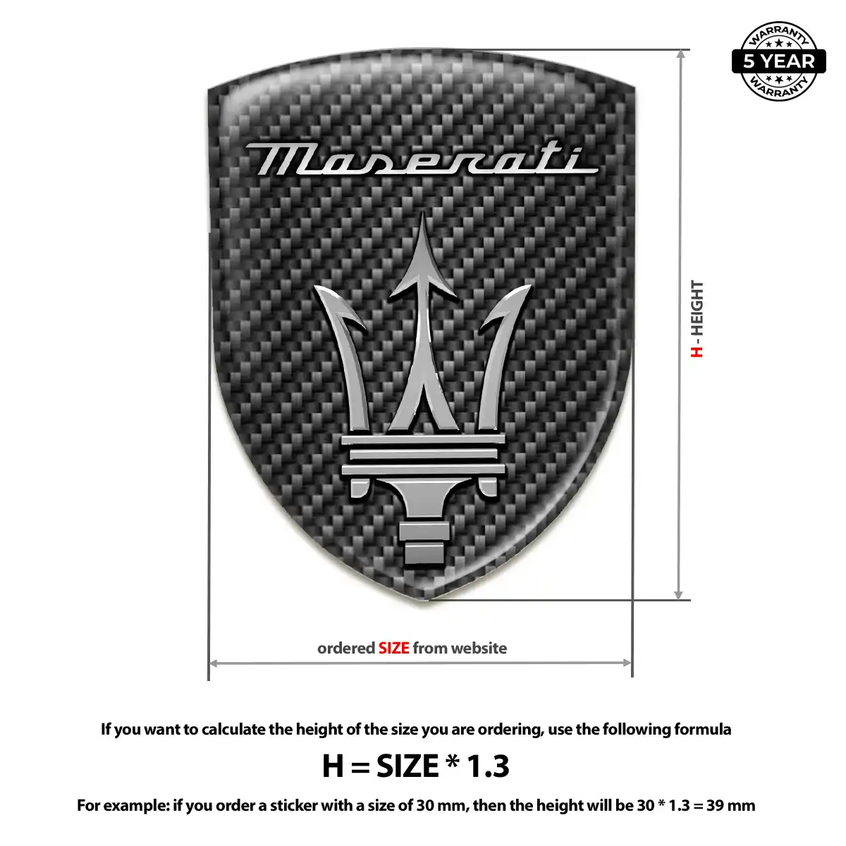 Maserati Emblem Shield Sleek Style