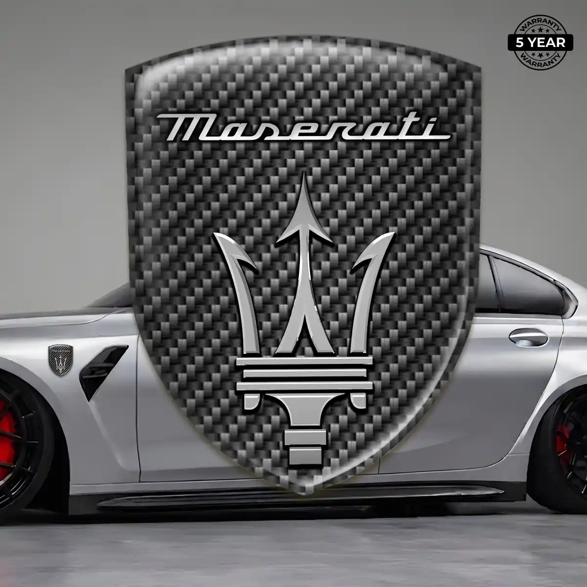Maserati Emblem Shield Sleek Style