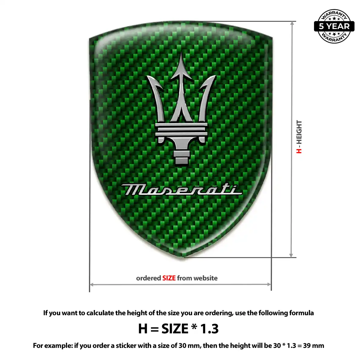Maserati Emblem Shield Superior Craft
