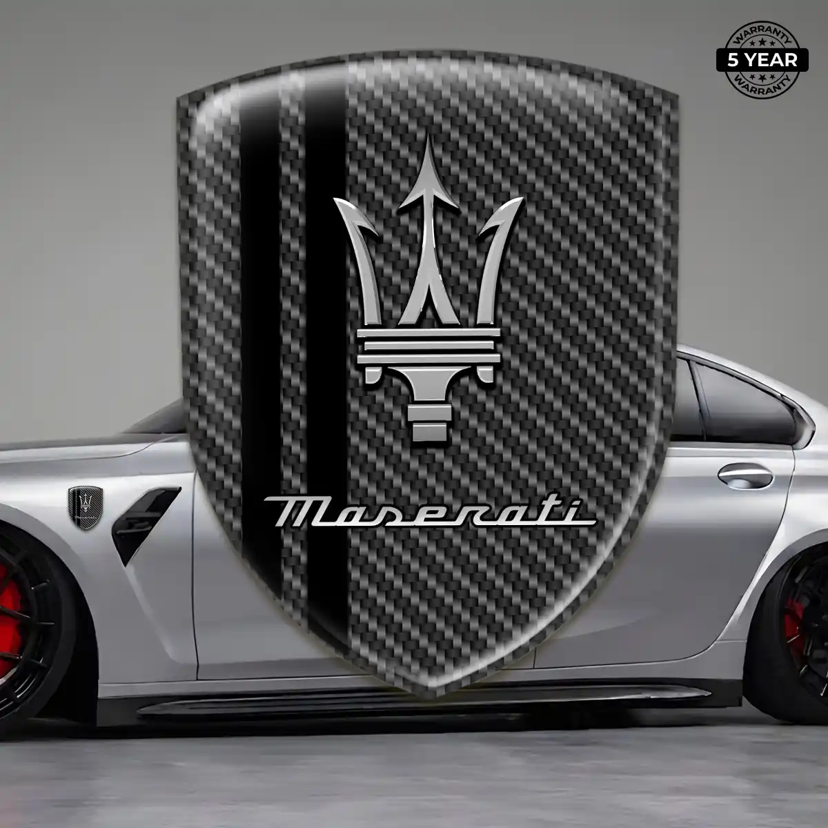 Maserati Emblem Silicone Elite Finish