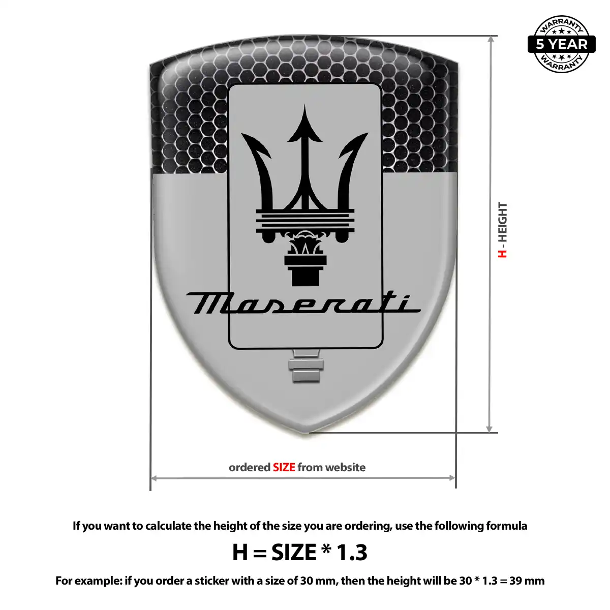 Maserati Emblem Silicone Sleek Style