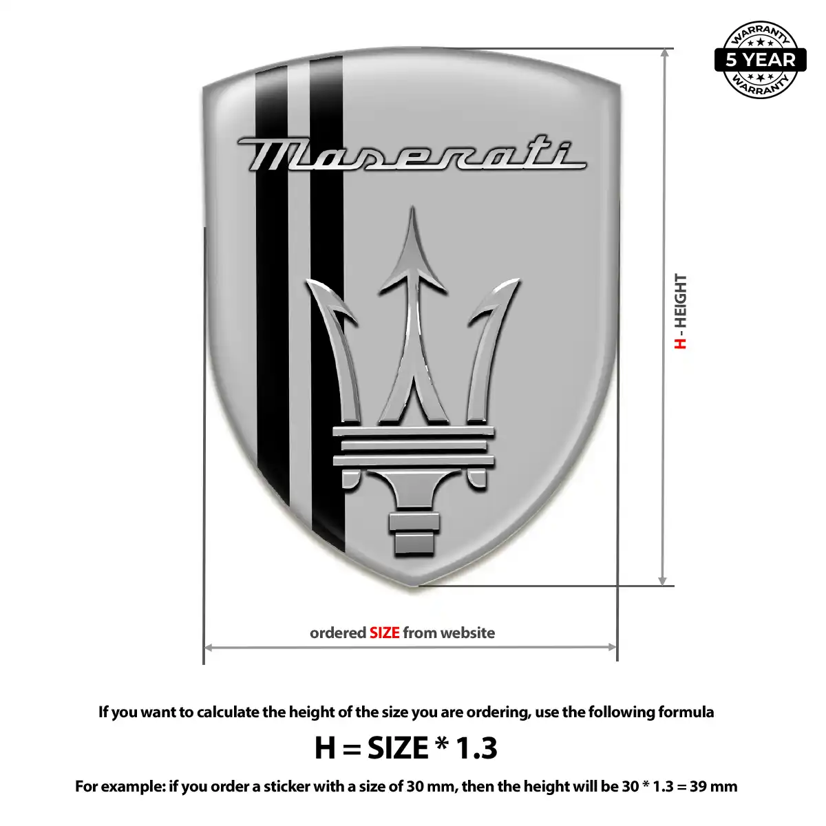 Maserati Emblem Sleek Style