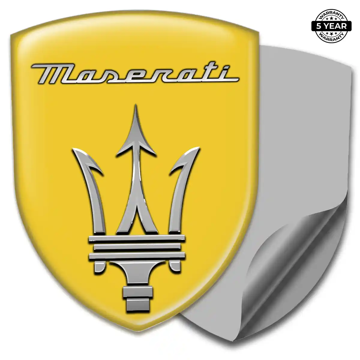 Maserati Epoxy Domed Sticker Superior Craft
