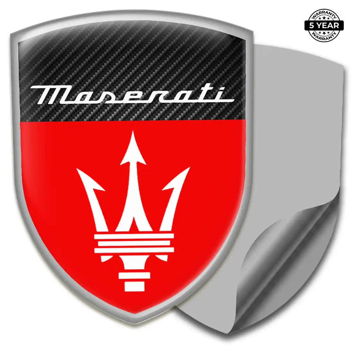 Maserati Gel Badge Sticker Superior Craft