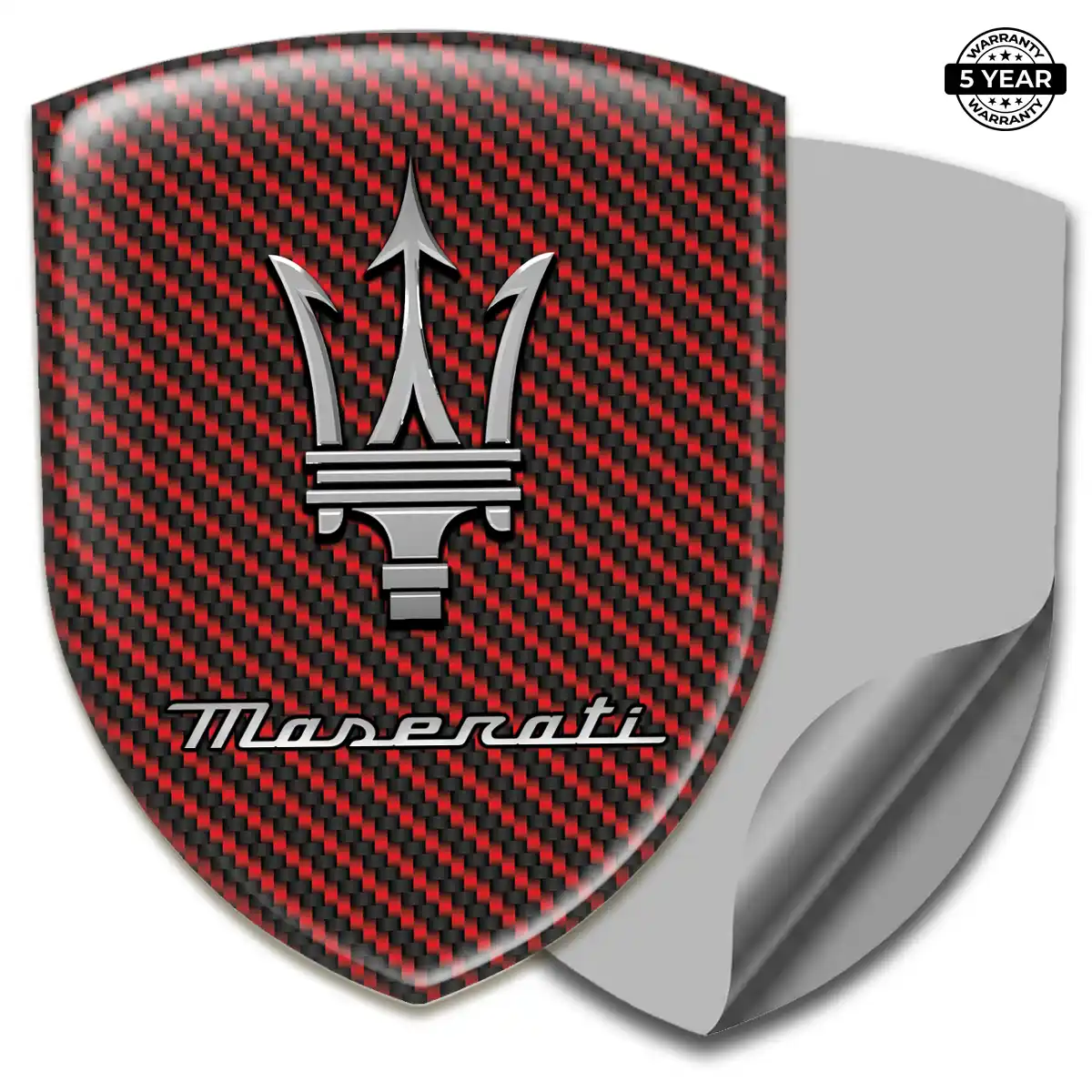Maserati Gel Emblem Sticker Superior Craft