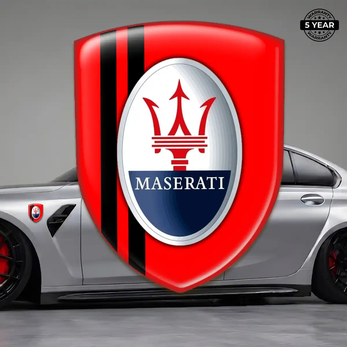 Maserati Logo Badge Elite Finish