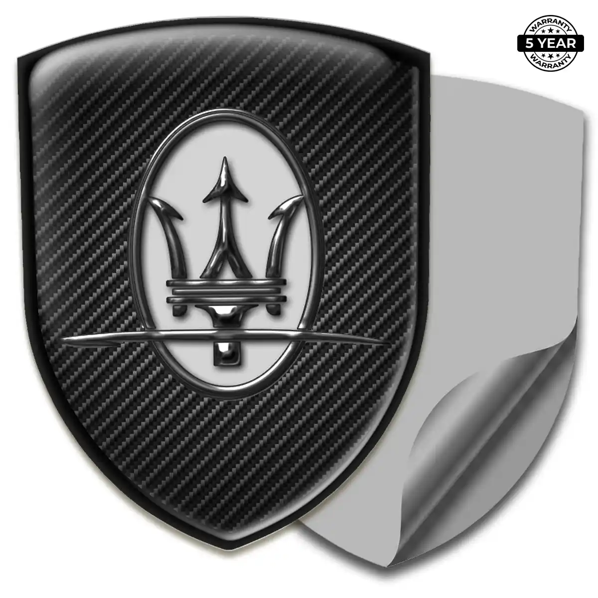 Maserati Logo Badge Refined Design
