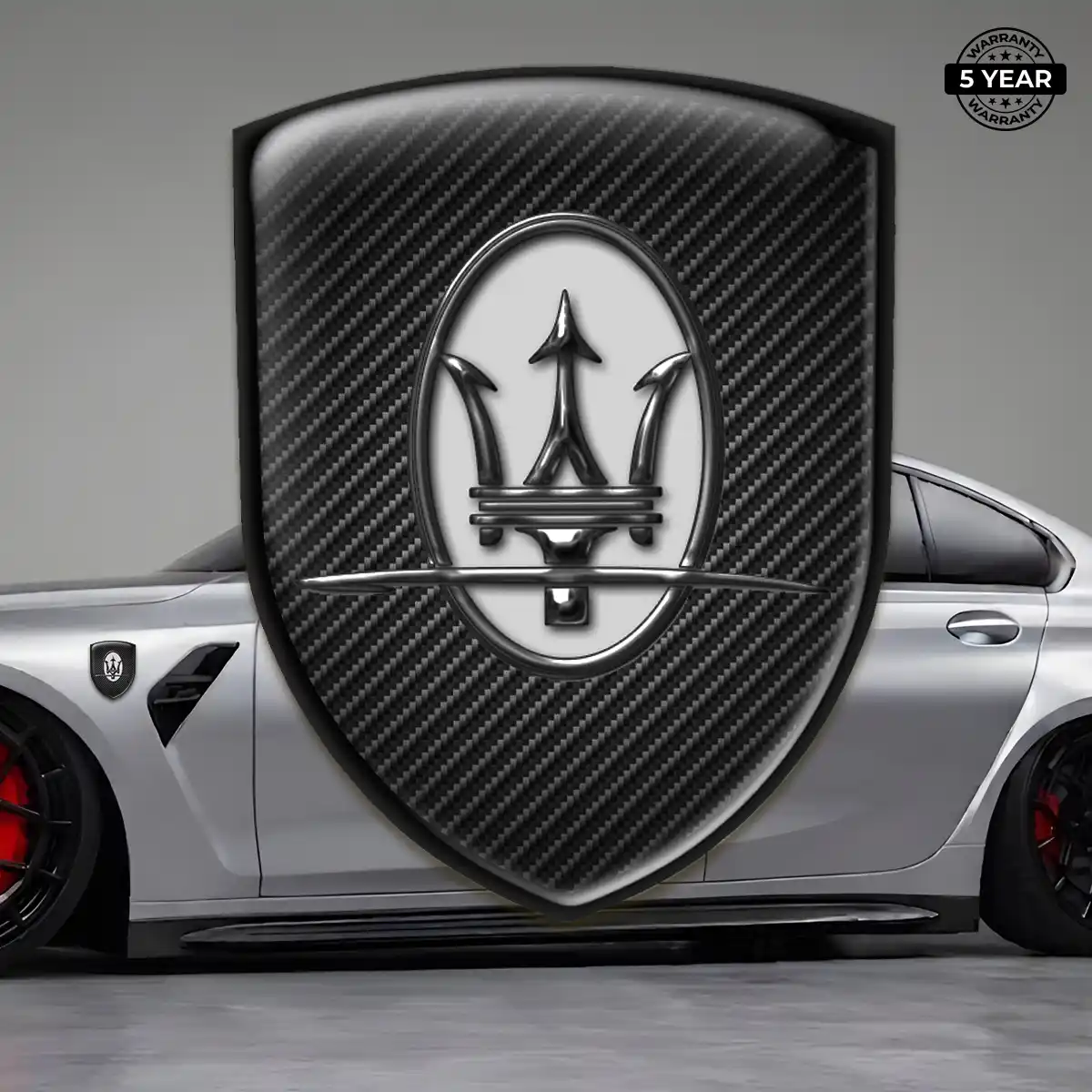 Maserati Logo Badge Refined Design