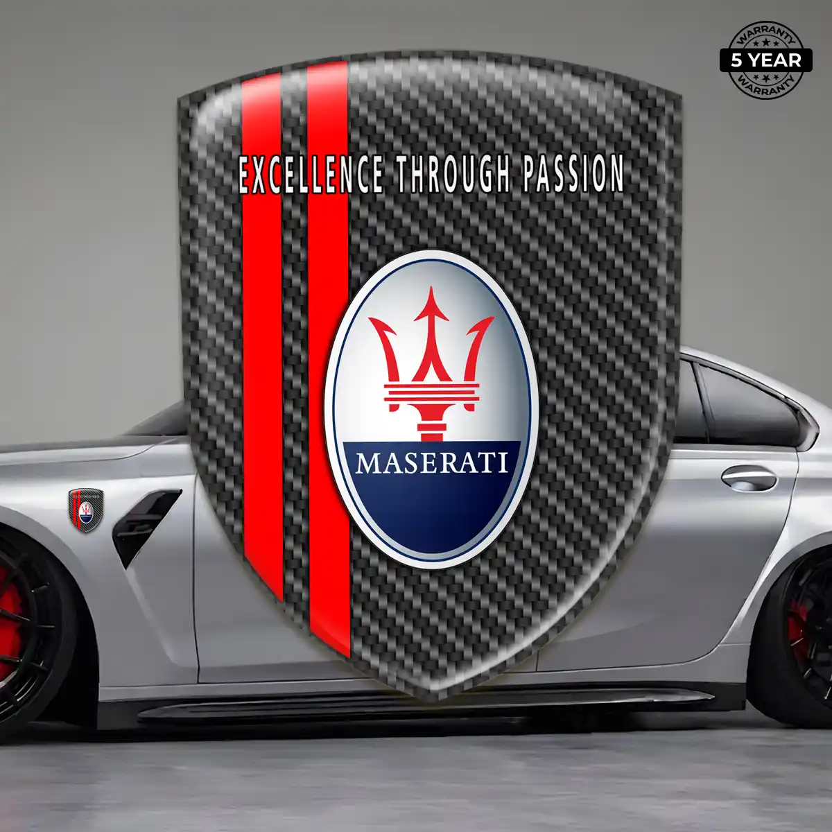 Maserati Logo Badge Sleek Style
