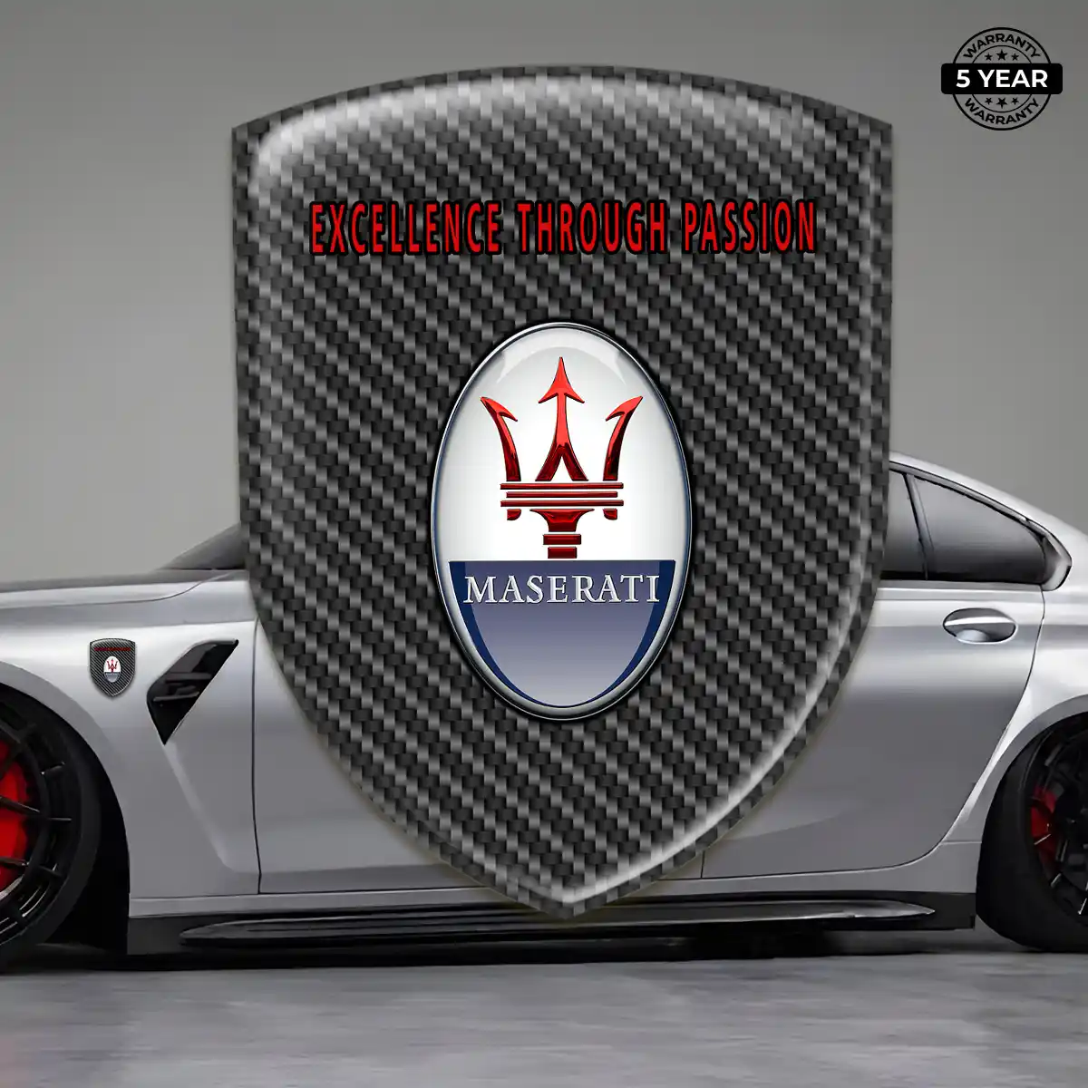 Maserati Logo Emblem Elite Finish