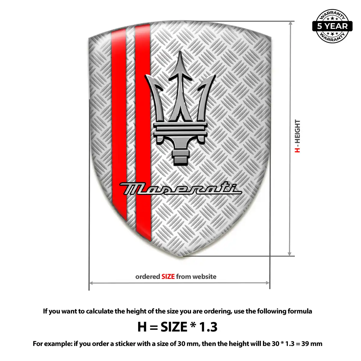 Maserati Logo Emblem Superior Craft