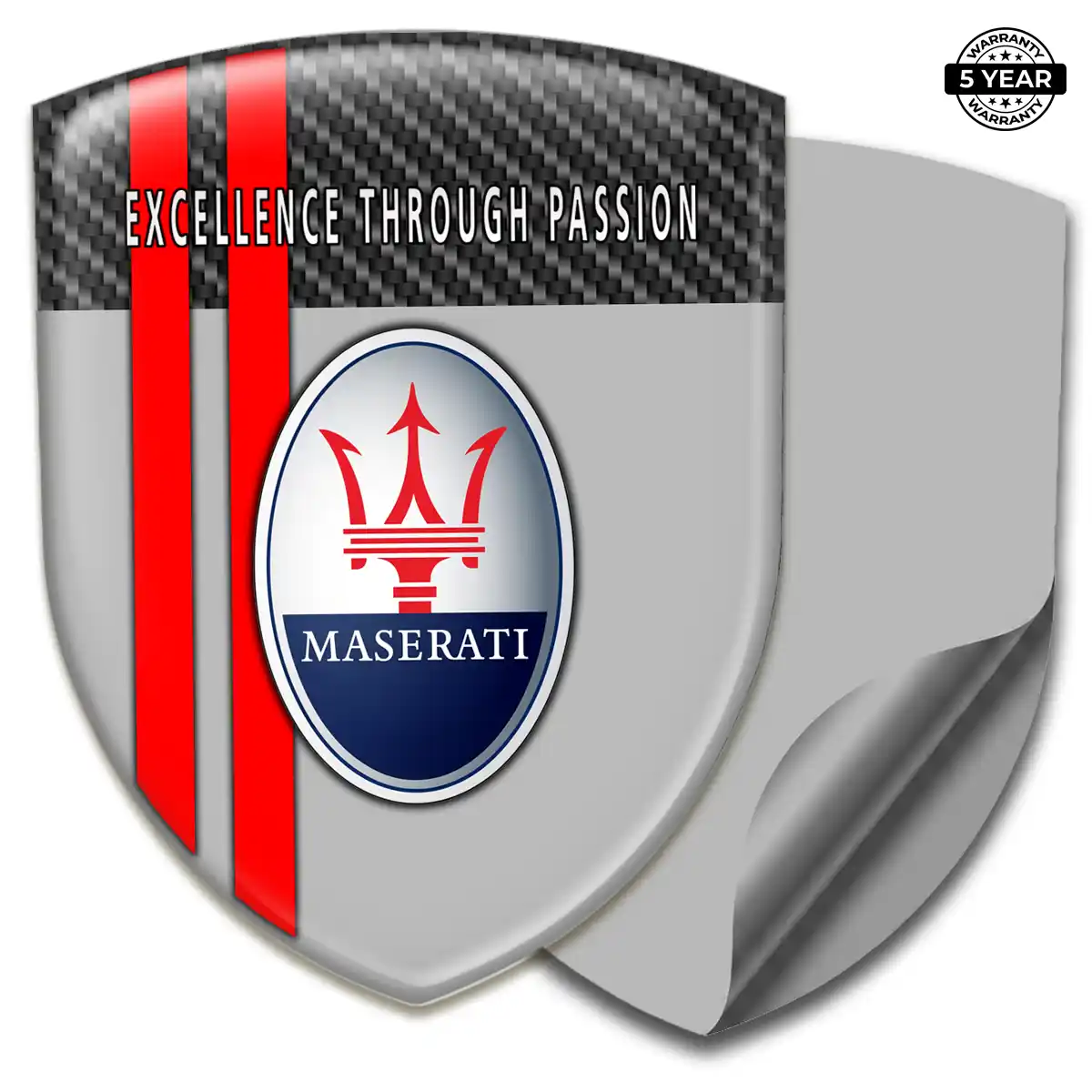 Maserati Logo Sticker Elite Finish