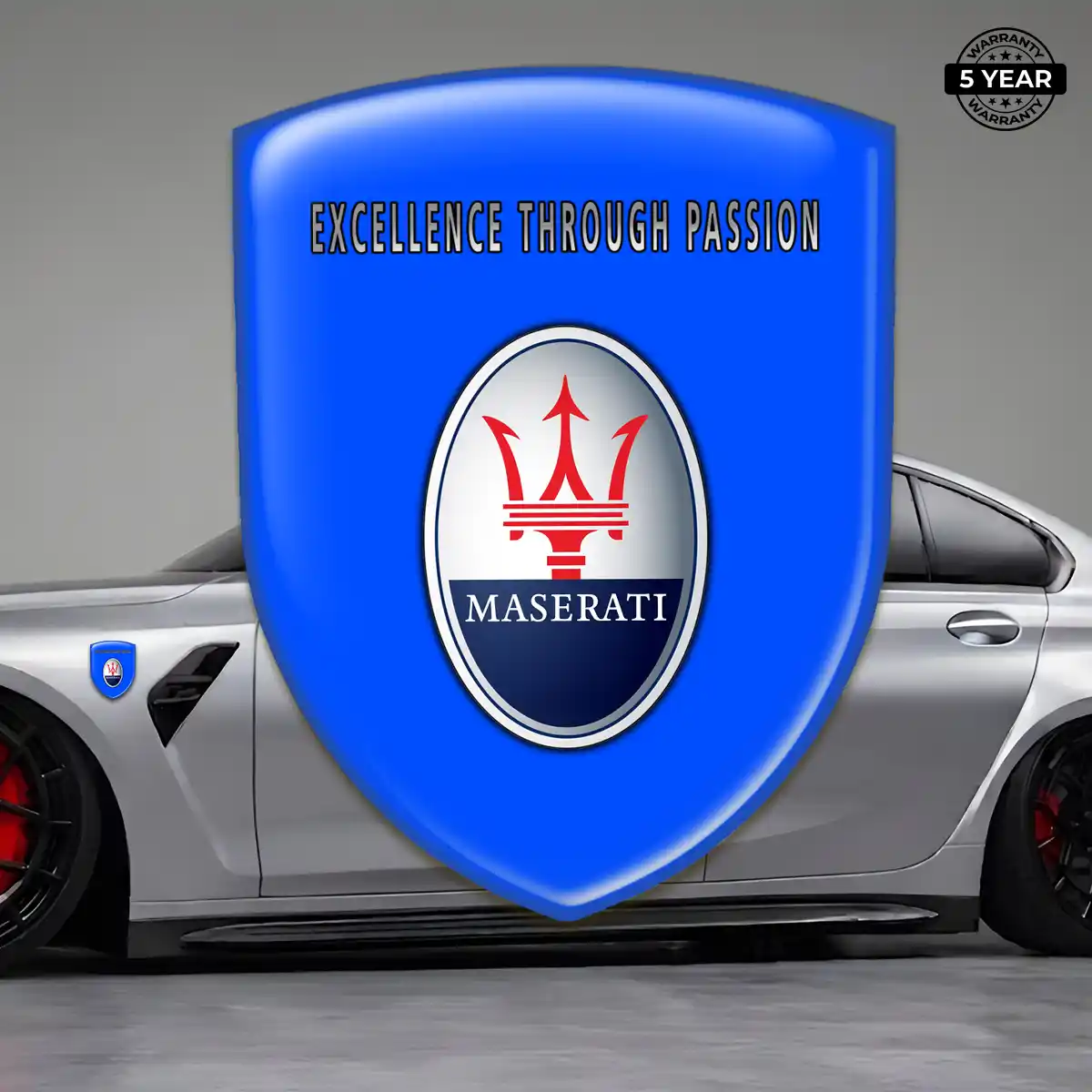 Maserati Logo Sticker Prime Quality
