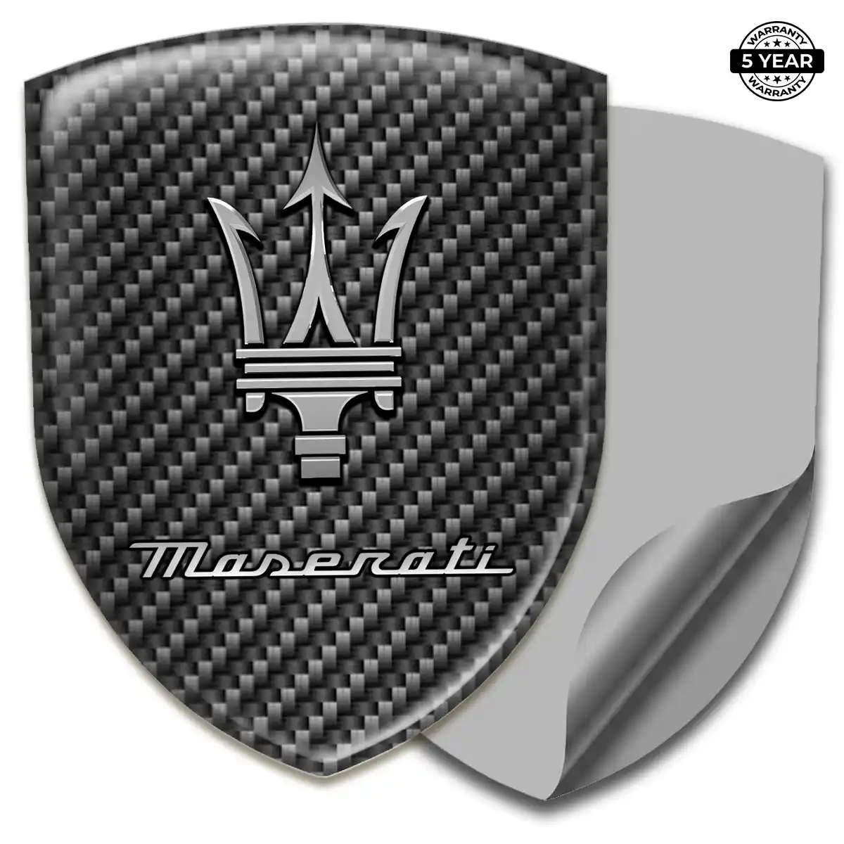 Maserati Polyurethane Domed Sticker Superior Craft