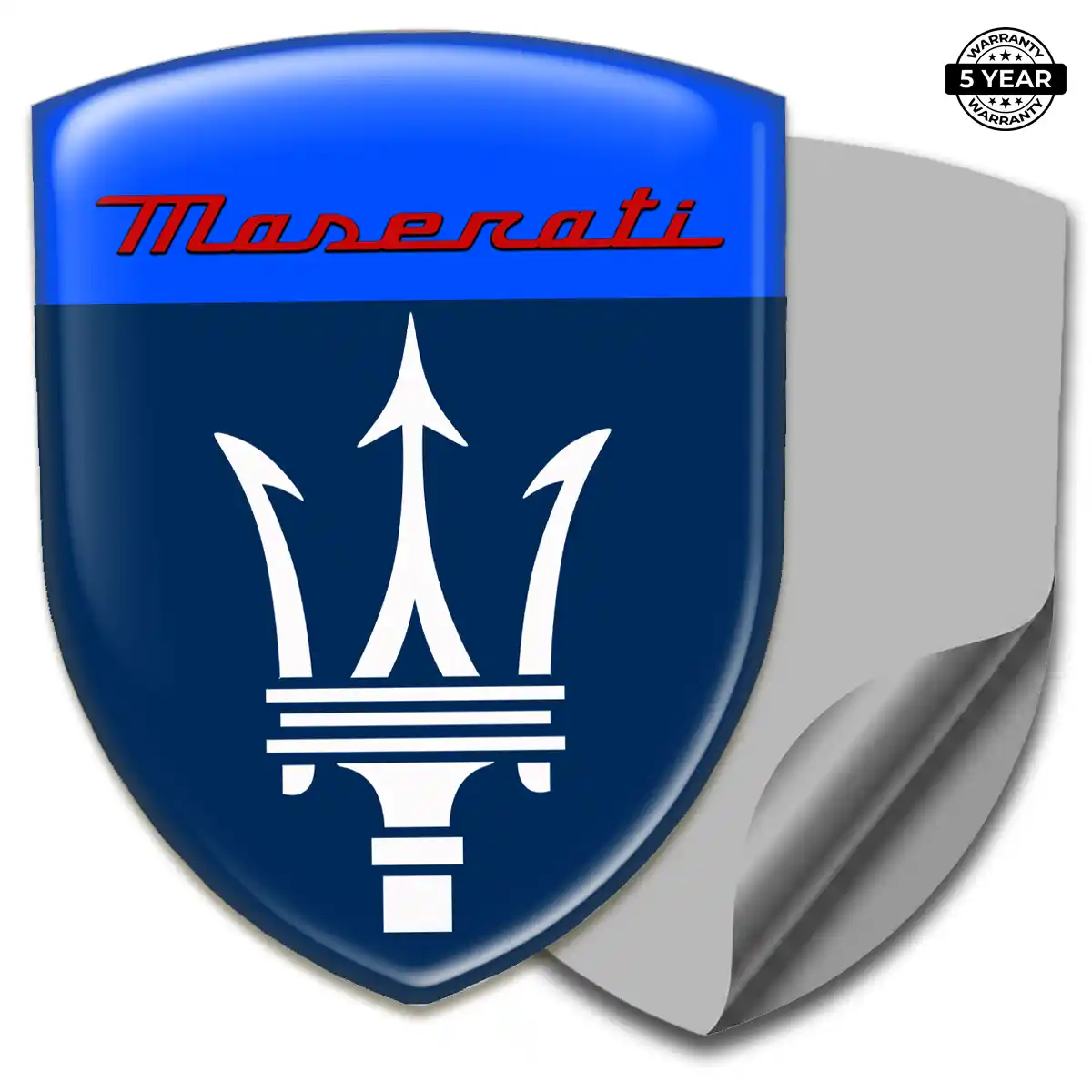 Maserati Resin Badge Sticker Superior Craft