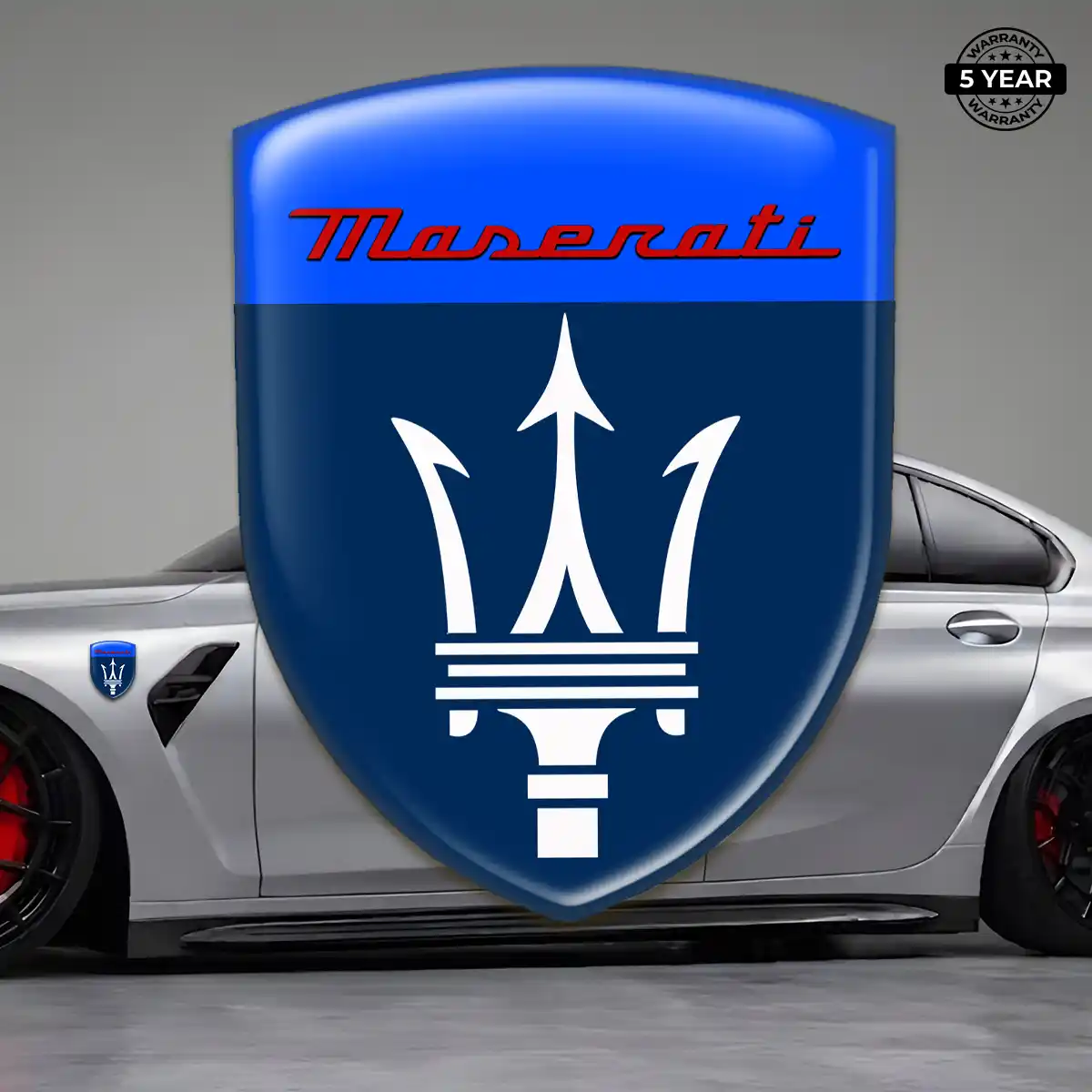 Maserati Resin Badge Sticker Superior Craft
