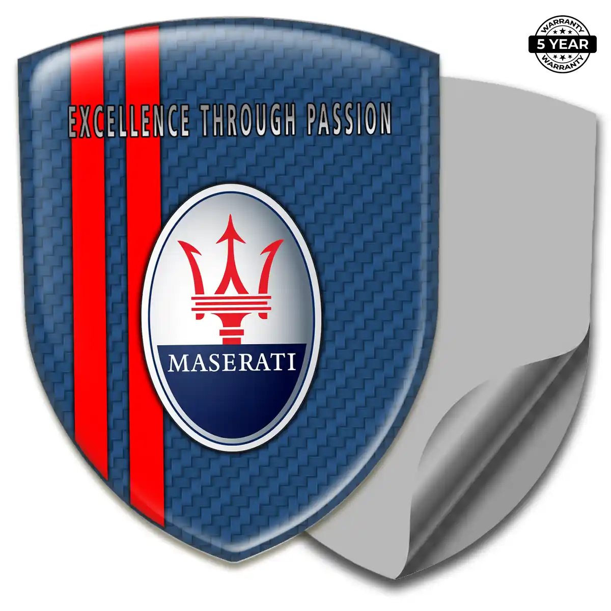 Maserati Resin Domed Sticker Superior Craft