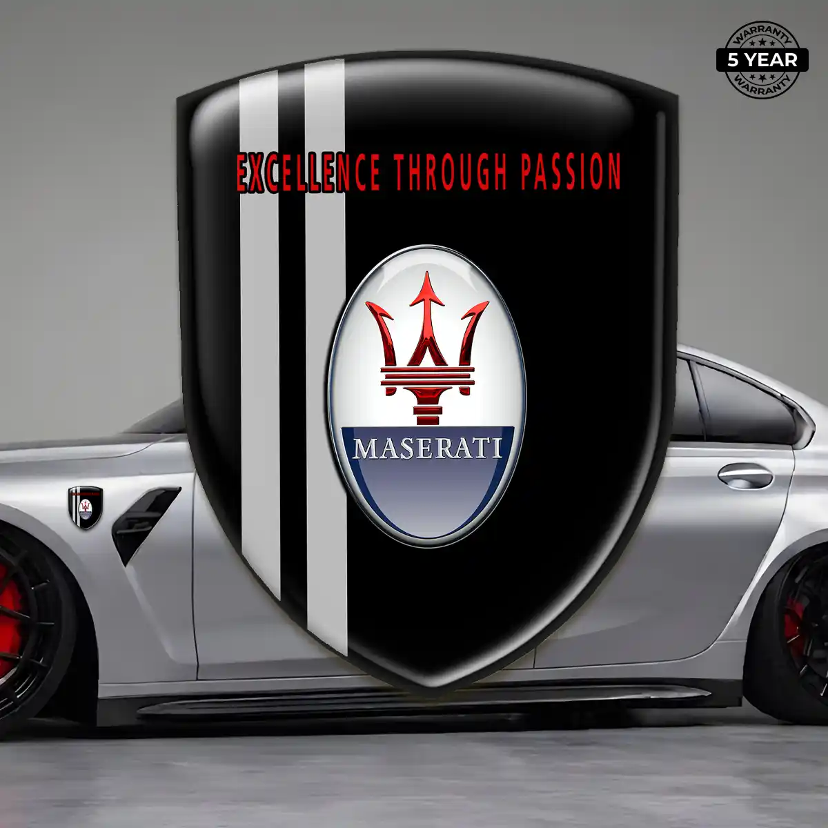 Maserati Silicone Badge Prime Quality