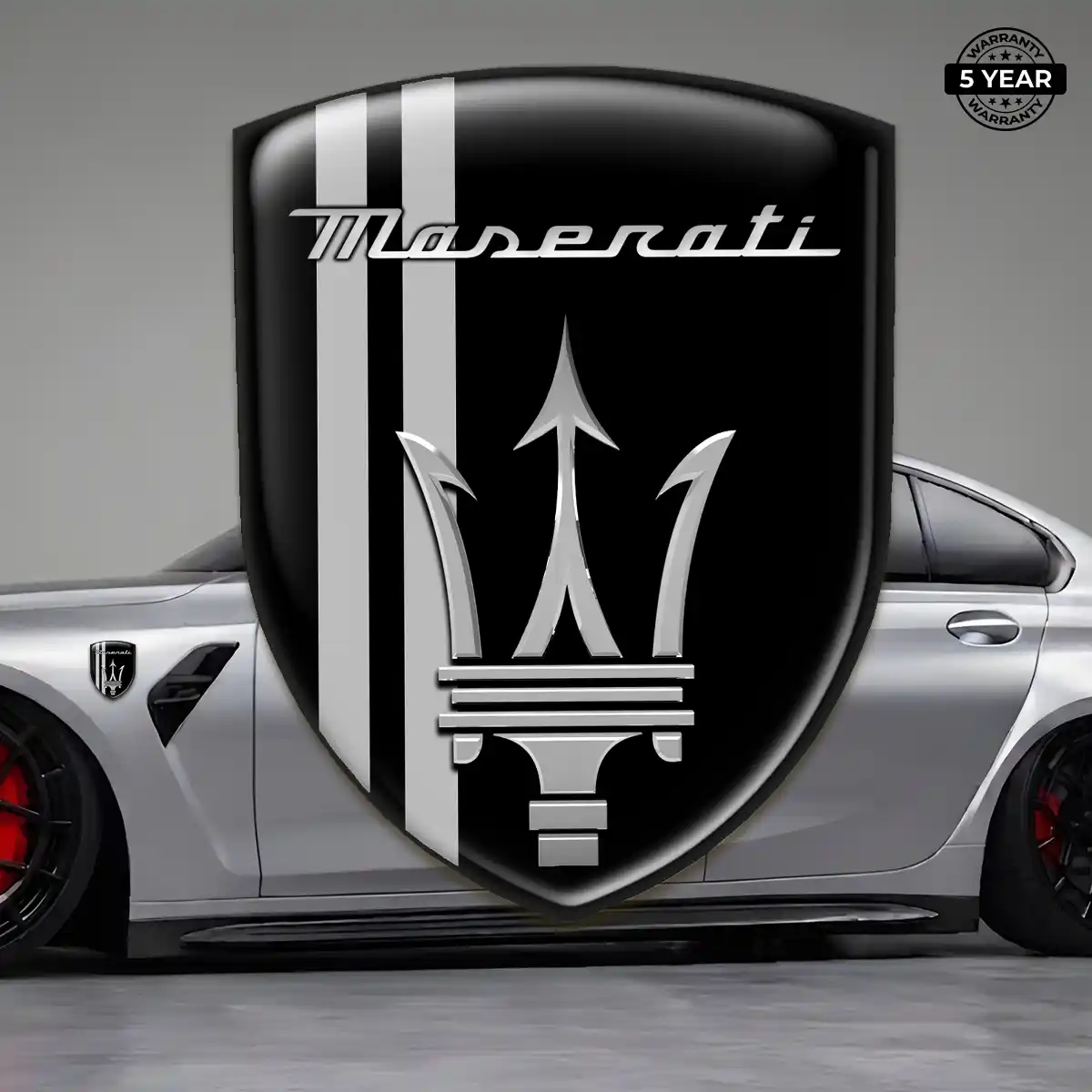 Maserati Silicone Badge Sleek Style