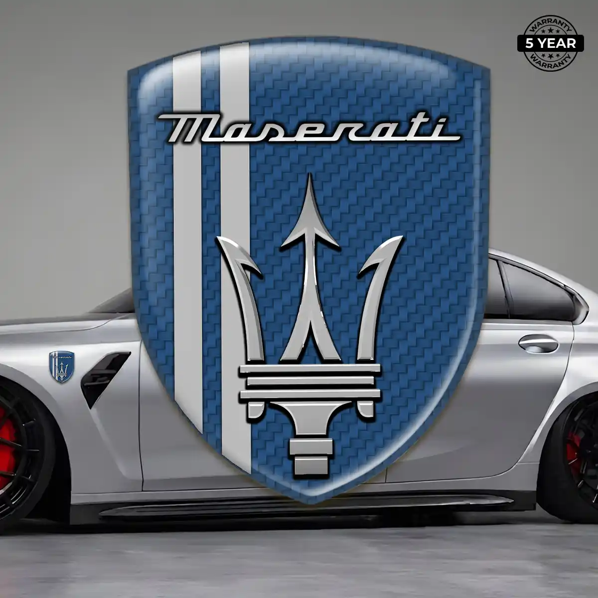 Maserati Silicone Emblem Elite Finish