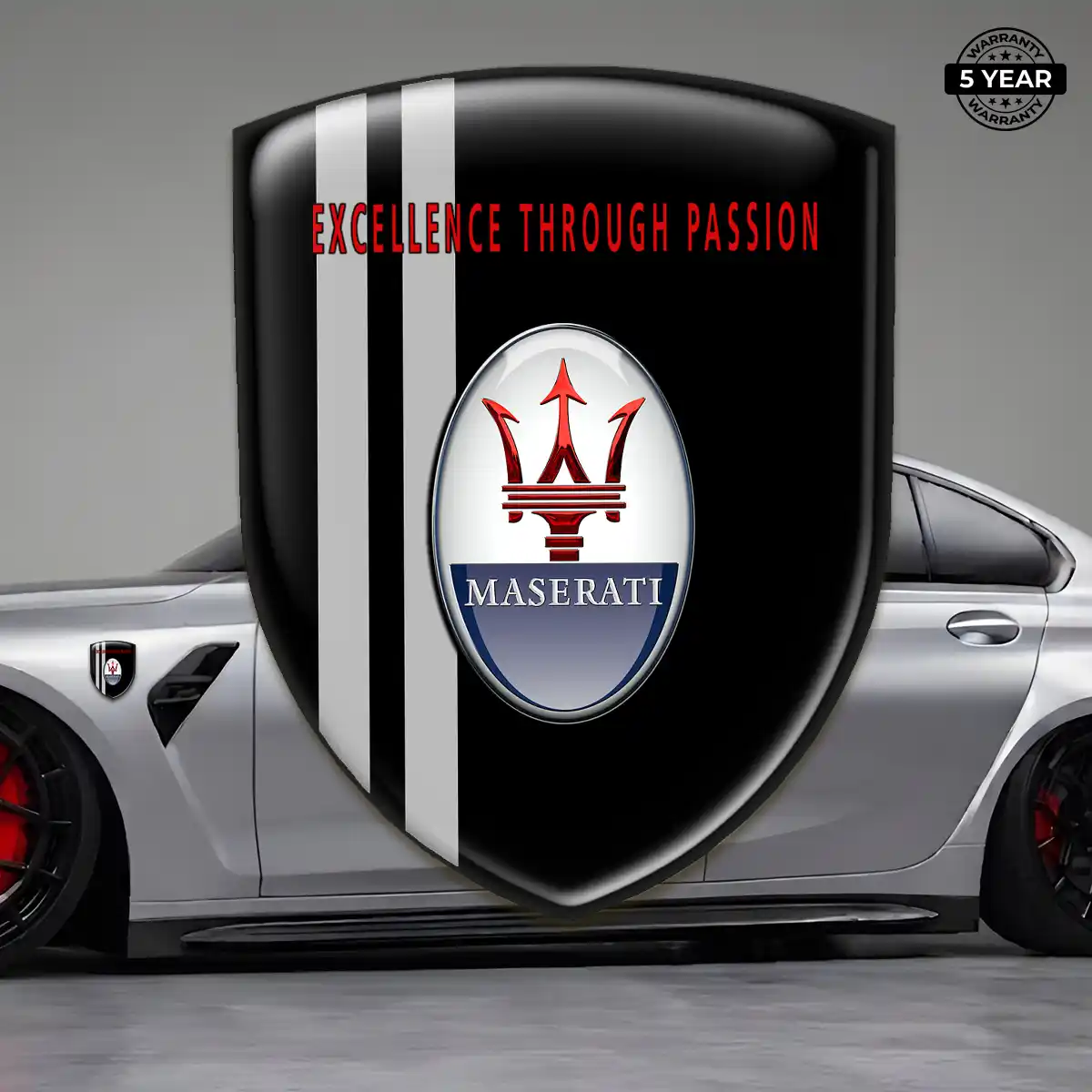 Maserati Silicone Sticker Prime Quality