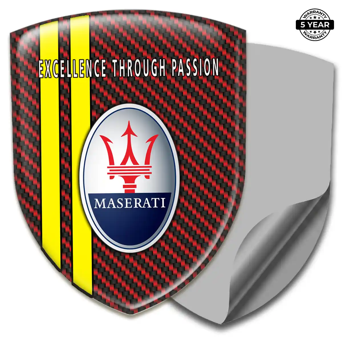 Maserati Silicone Sticker Superior Craft