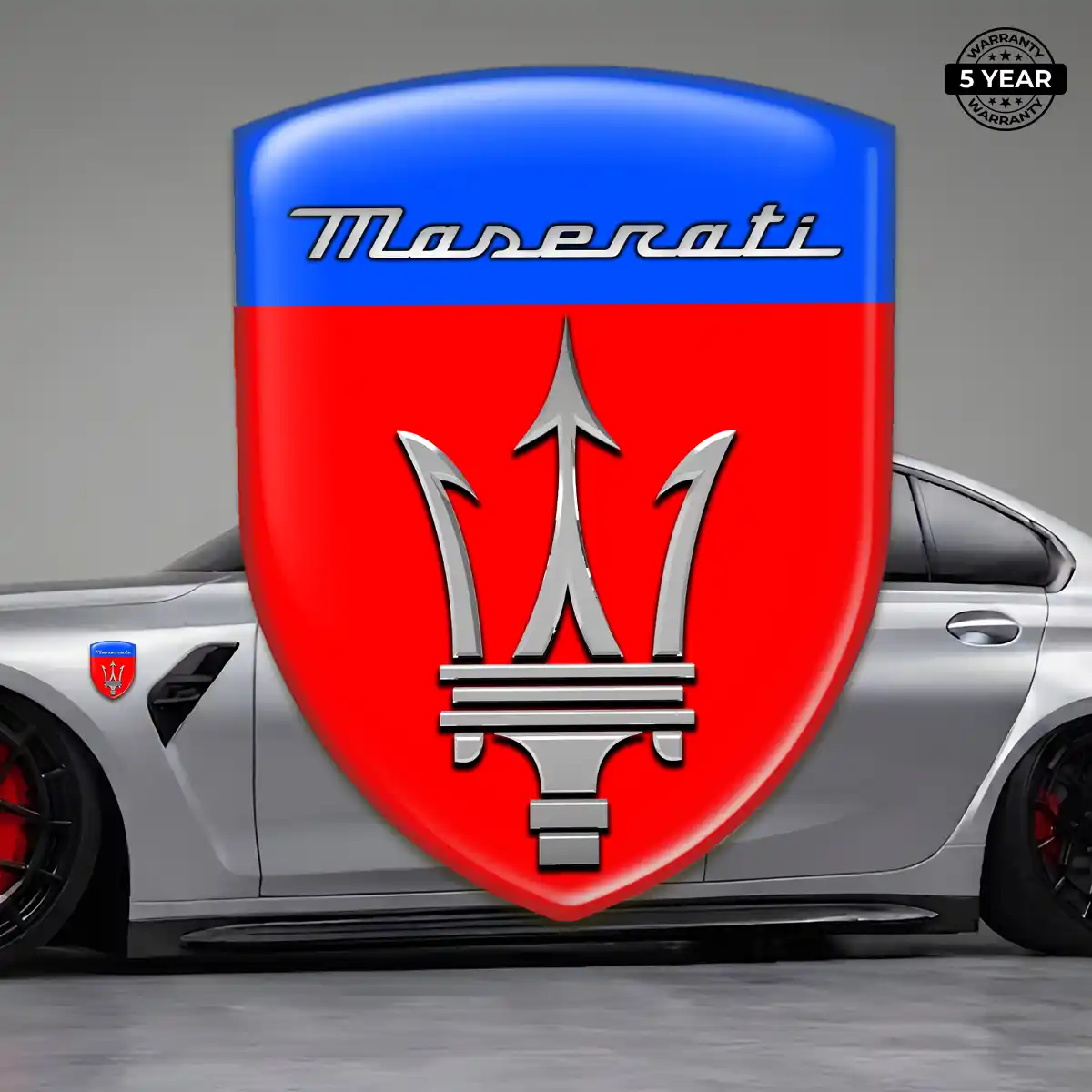 Maserati Vehicle Logo Sticker Elite Finish