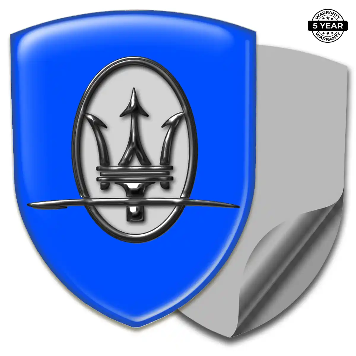 Maserati Vehicle Logo Sticker Refined Design