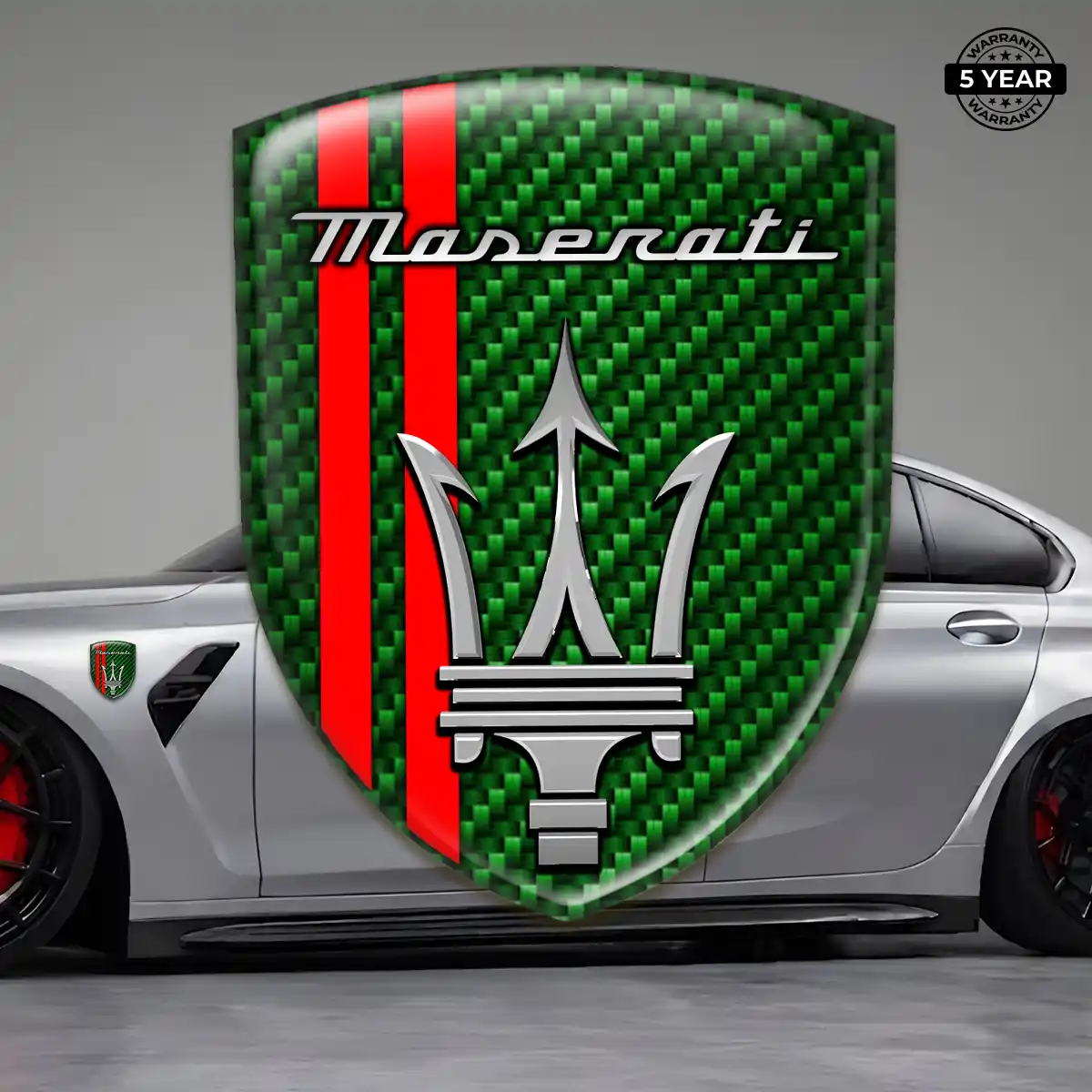 Maserati Vehicle Logo Sticker Sleek Style