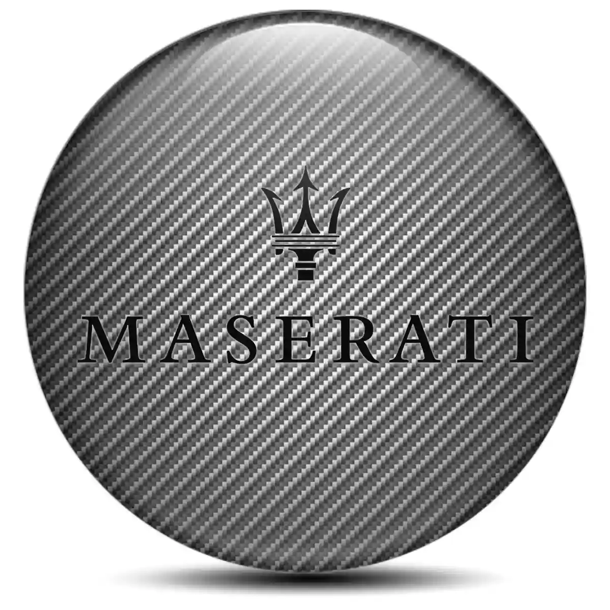 Maserati Wheel Emblem Self-Adhesive Sleek Style