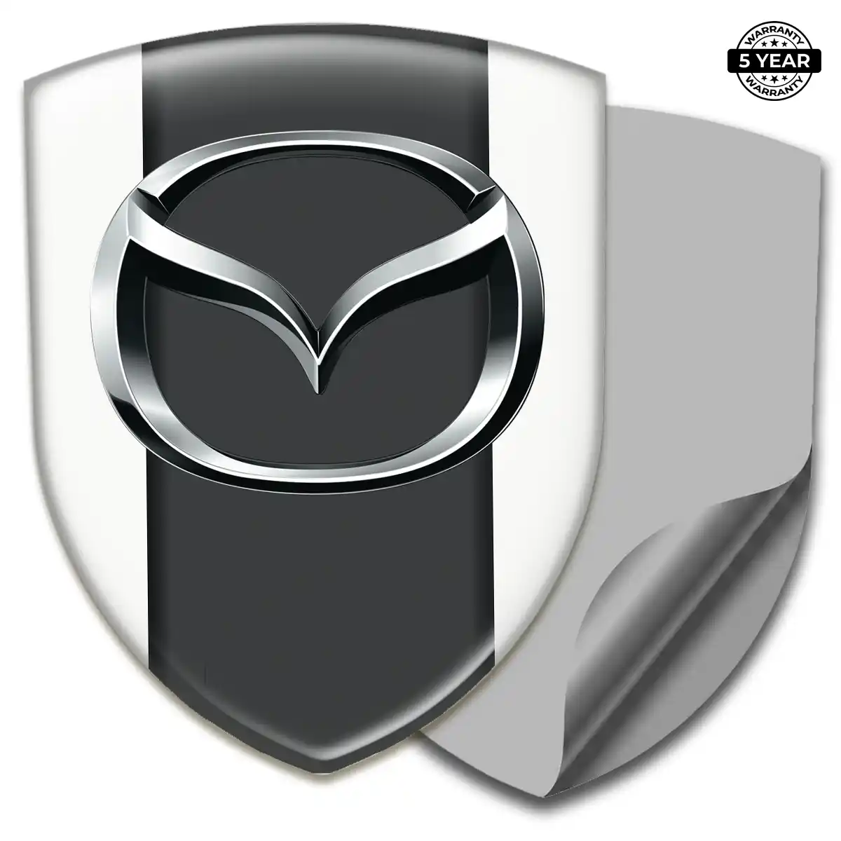 Mazda 3D Emblem Sticker Refined Design
