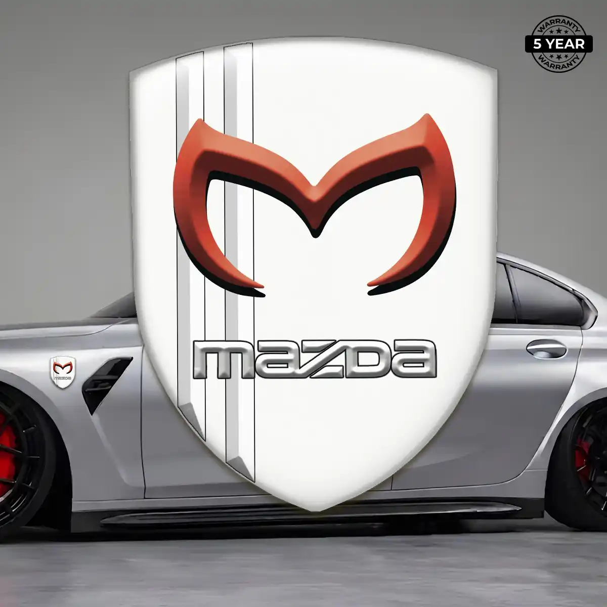 Mazda 3D Logo Sticker Sleek Style