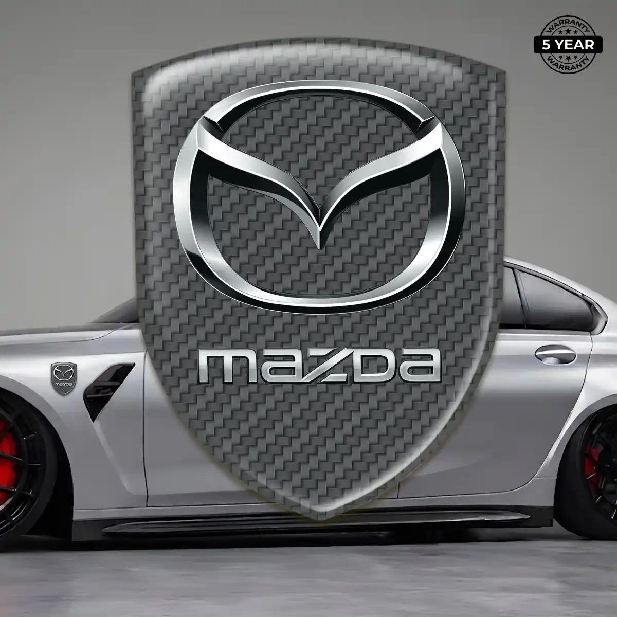 Mazda 3D Resin Sticker Sleek Style
