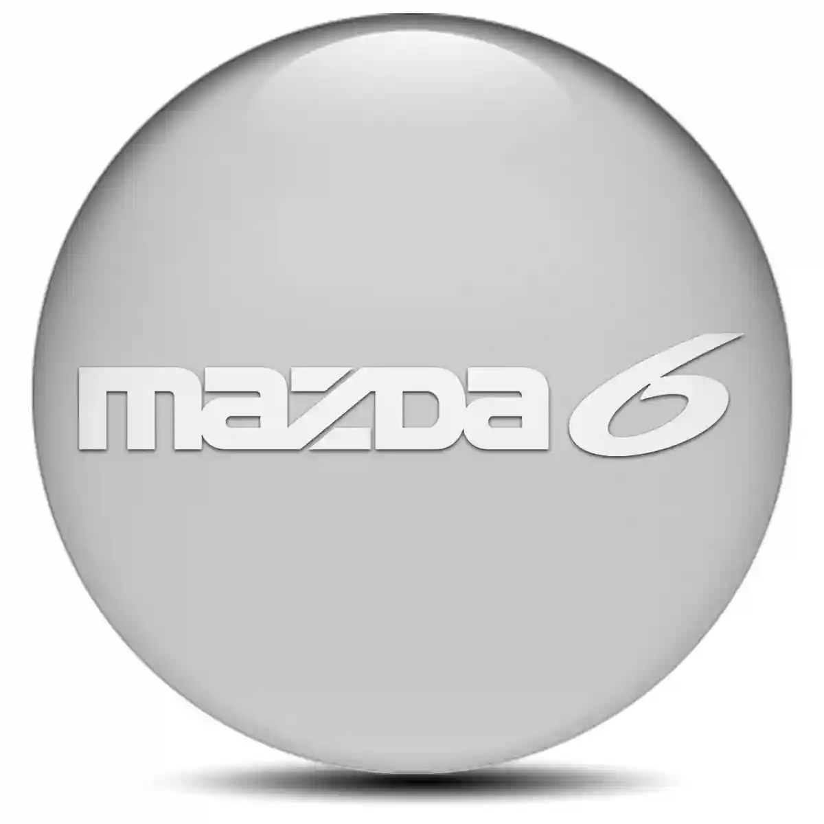 Mazda 6 Logo Silicone Sticker Stylish Design