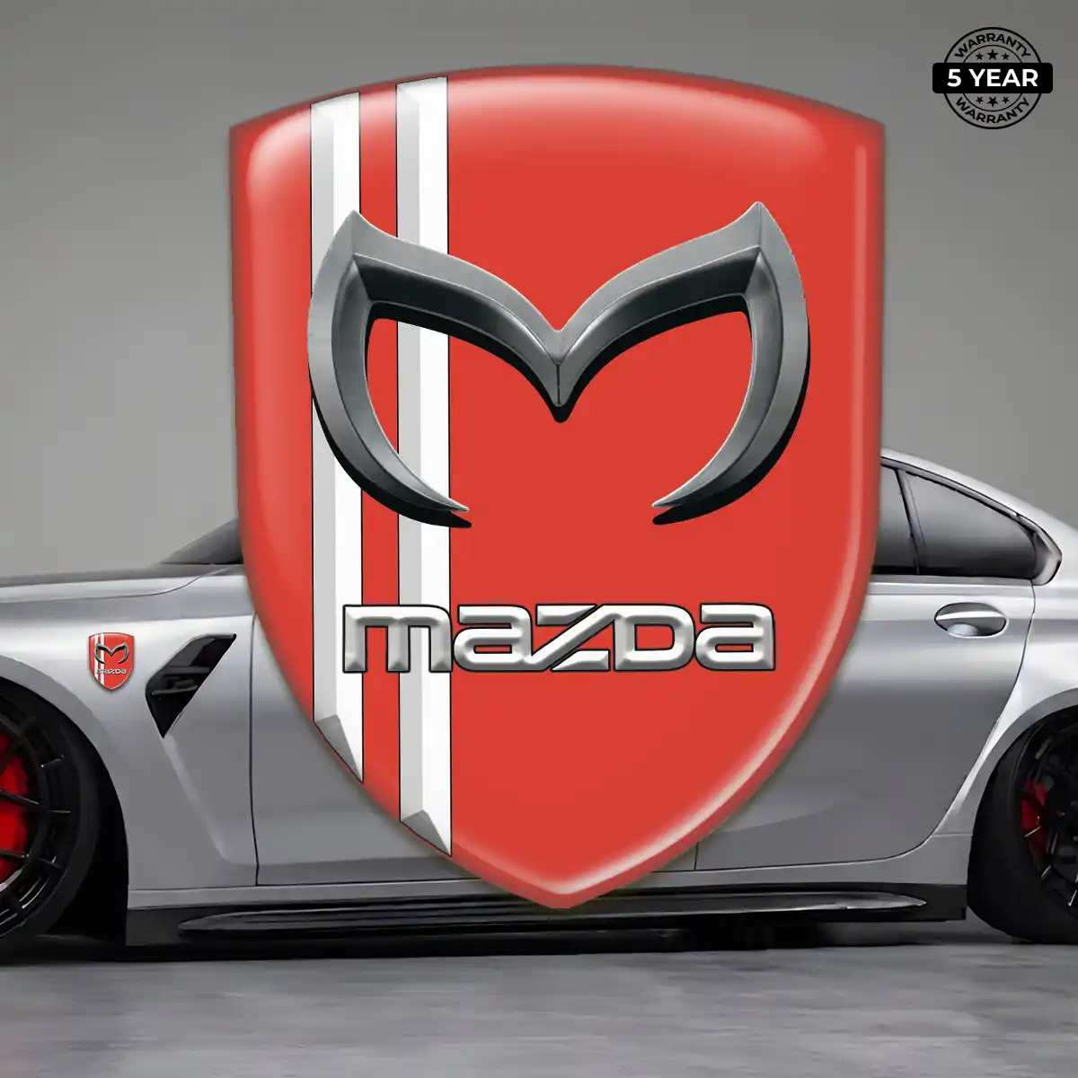 Mazda Automotive Logo Sticker Sleek Style