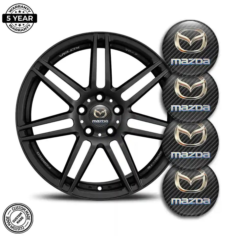 Mazda Badge Emblems Center Cap Premium Resin