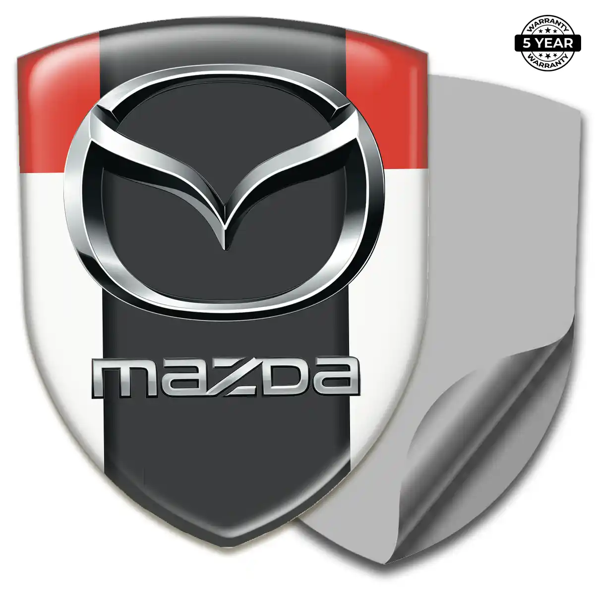 Mazda Car Badge Sticker Sleek Style