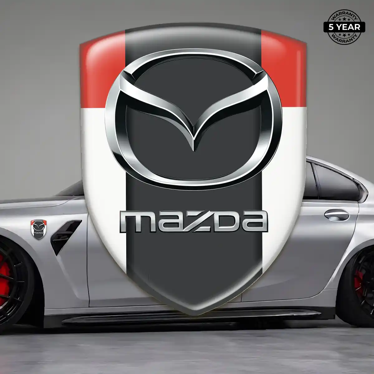 Mazda Car Badge Sticker Sleek Style