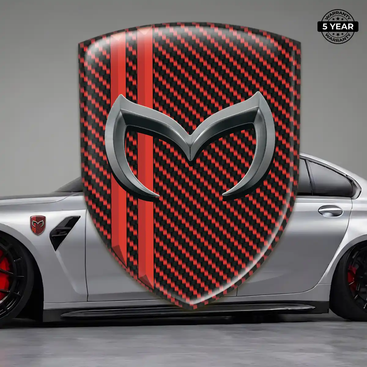 Mazda Car Emblem Decal Sleek Style