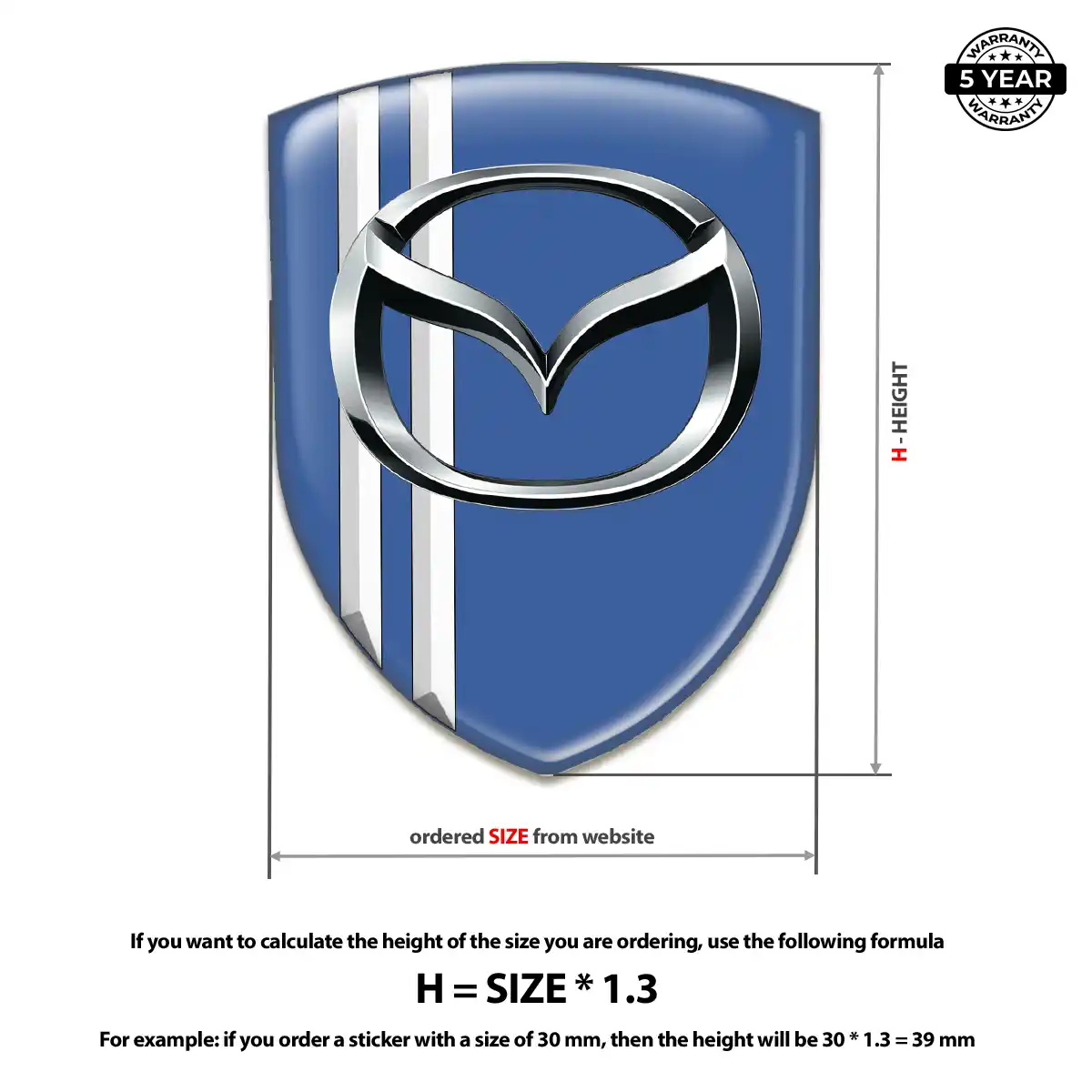 Mazda Car Emblem Overlay Refined Design