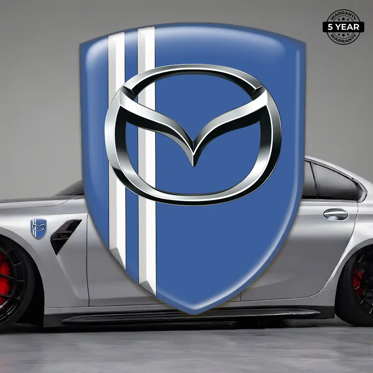Mazda Car Emblem Overlay Refined Design