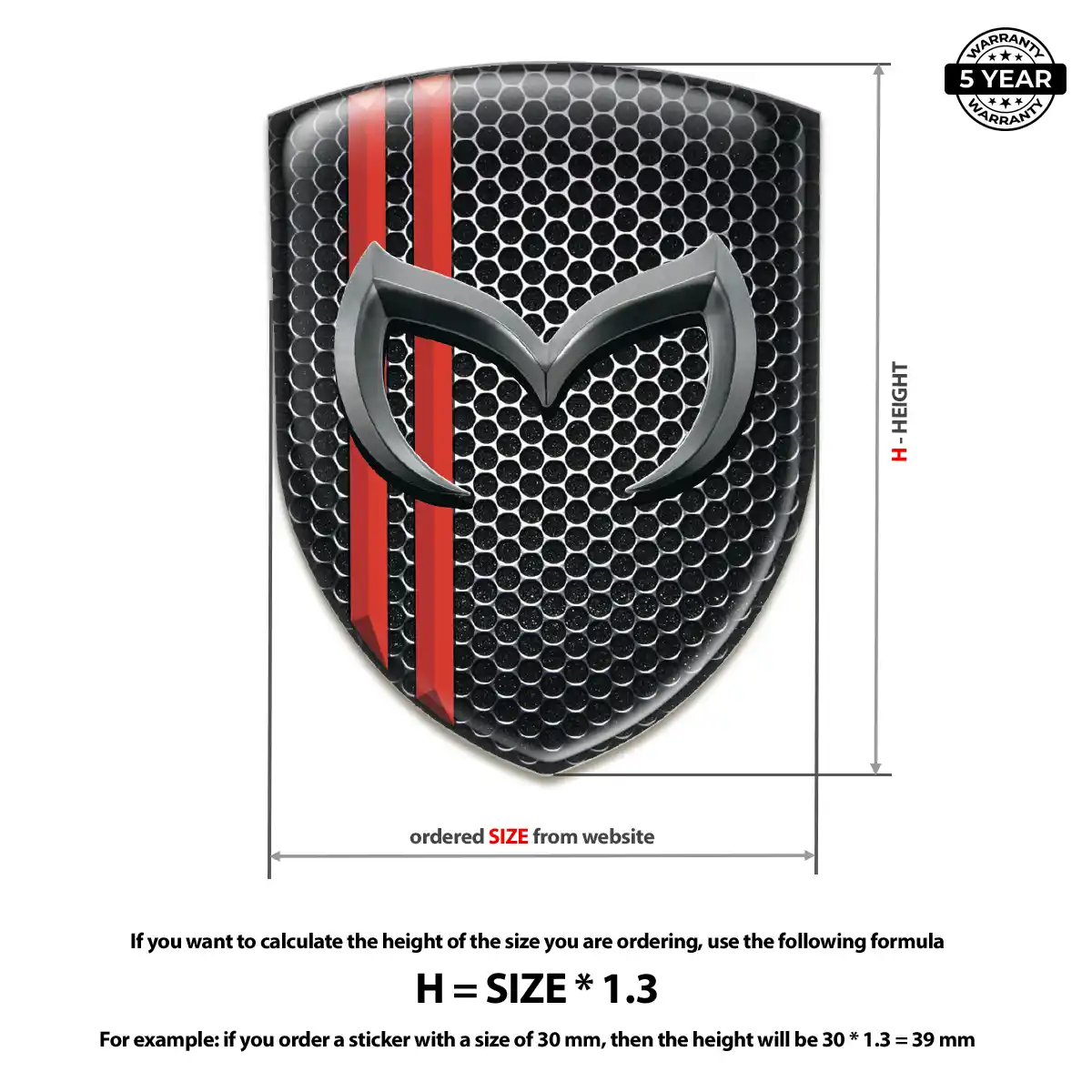 Mazda Car Emblem Overlay Sleek Style