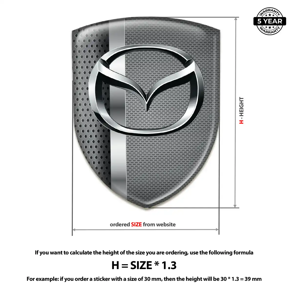 Mazda Car Logo Decal Sleek Style