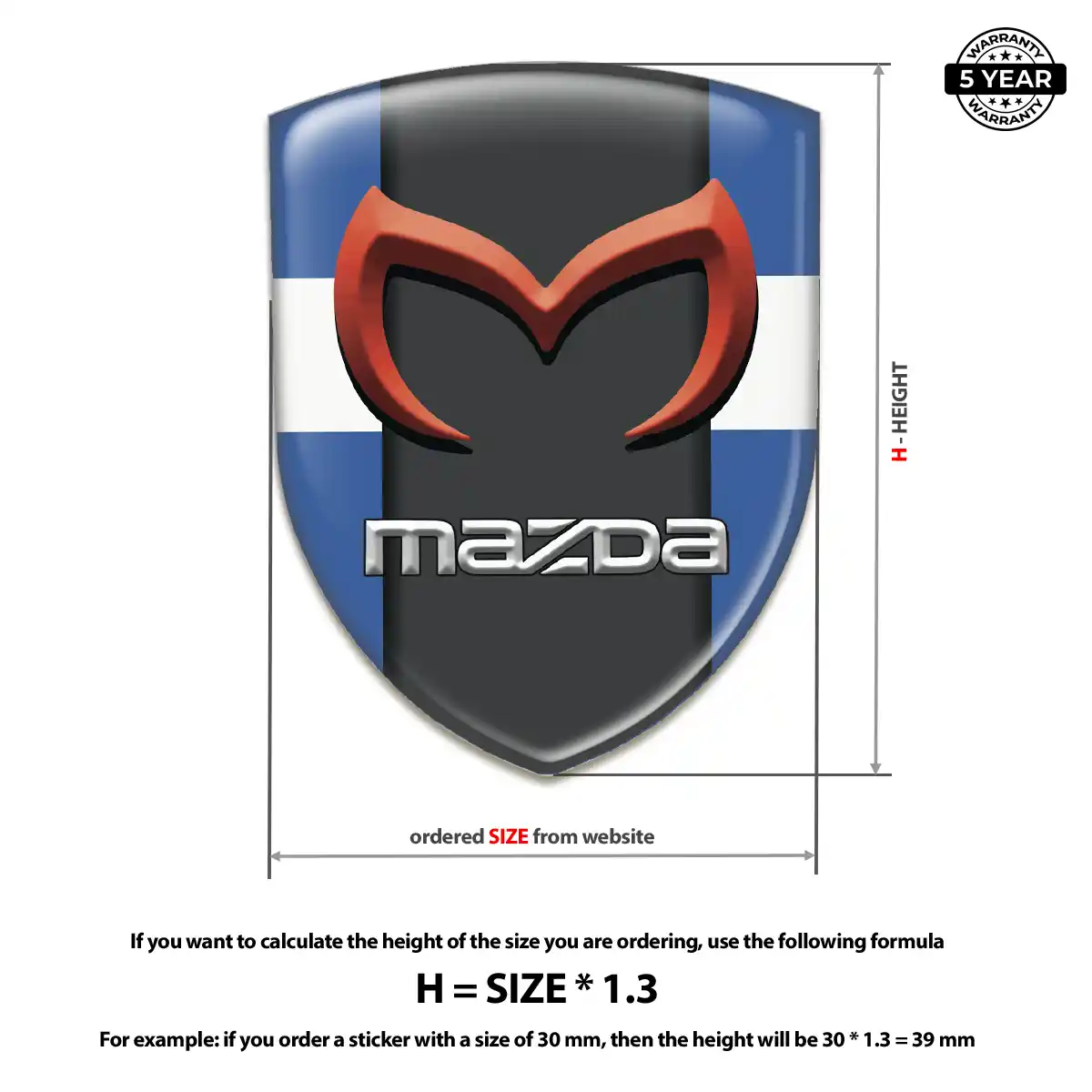 Mazda Crest Logo Emblem Sleek Style