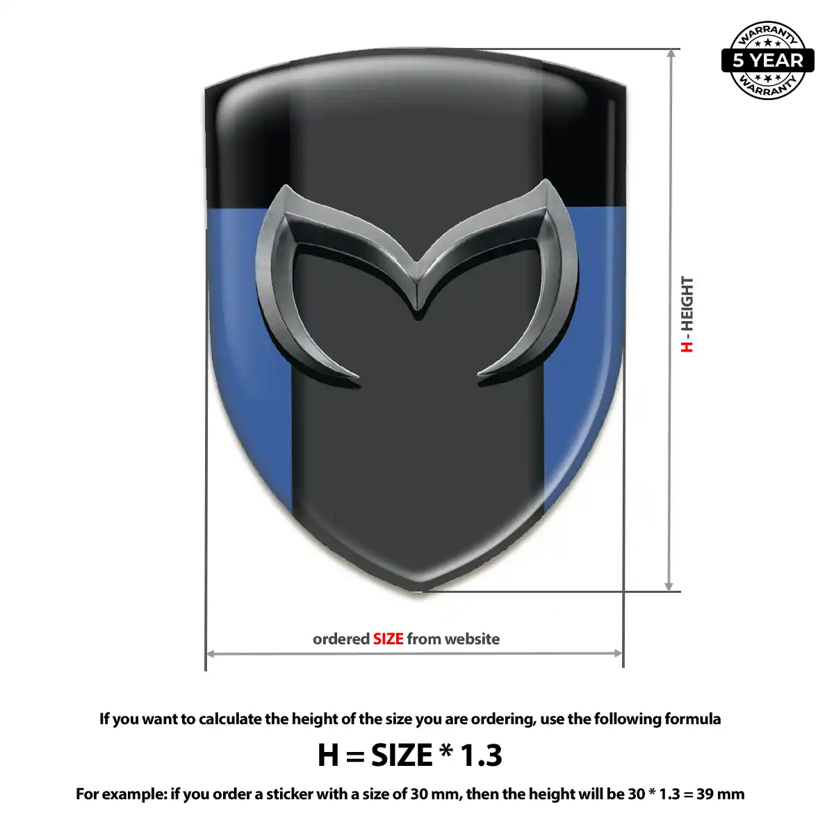 Mazda Domed Emblem Refined Design