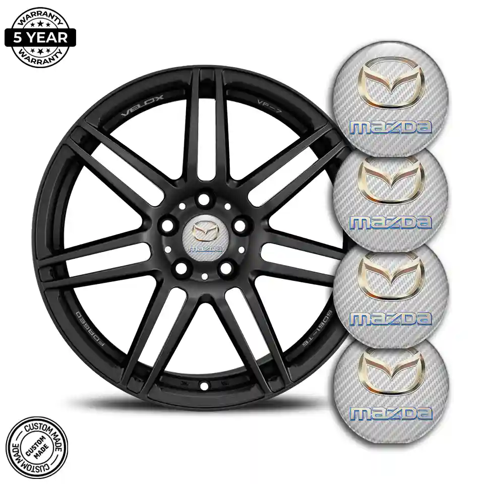 Mazda Domed Emblem Self-Adhesive Stylish Design
