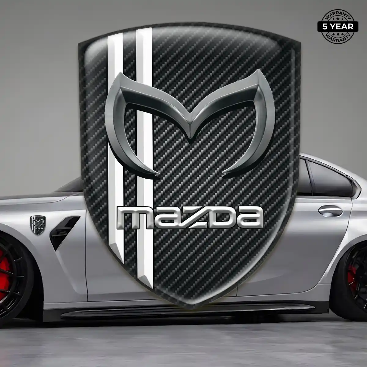 Mazda Domed Emblem Sleek Style