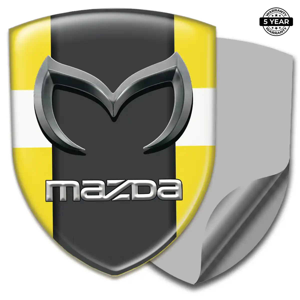 Mazda Domed Logo Sticker Refined Design