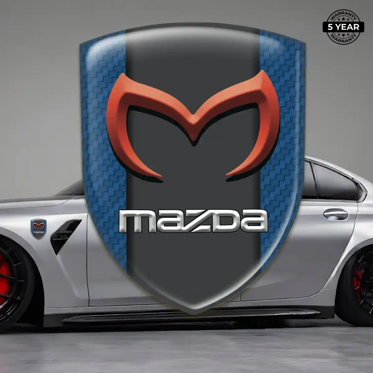 Mazda Domed Logo Sticker Sleek Style